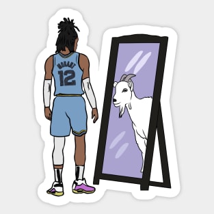 Ja Morant Mirror GOAT Sticker